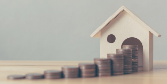 House with coins