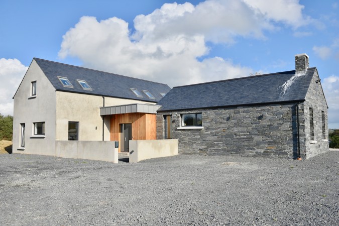 Front of the self-build house