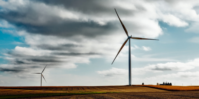 Wind turbine in the countryside