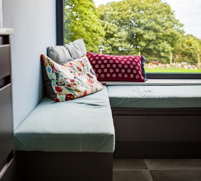 Window seat storage