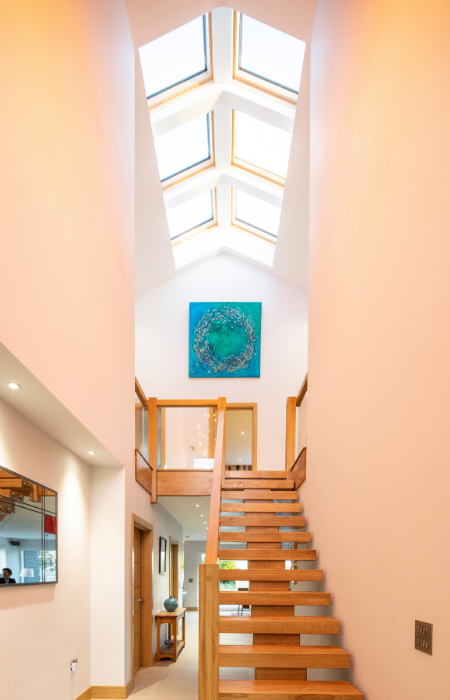 John's Passivhaus self-build staircase