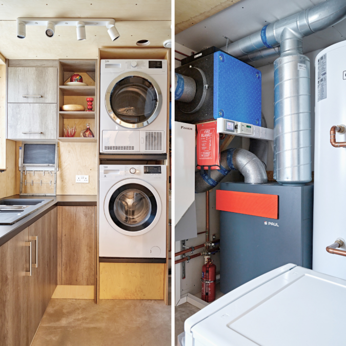 The Passivhaus self-build utility room