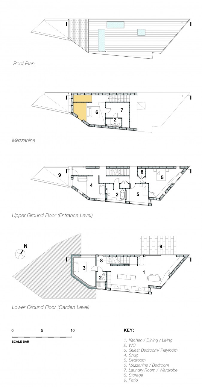 The Steep Wedge House self-build plans