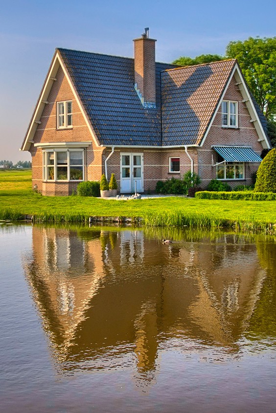 Traditional House by lake