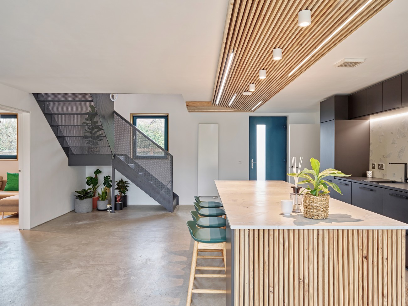 The Passivhaus open plan kitchen